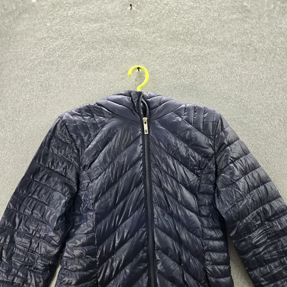 Tommy Hilfiger Men Jacket S Blue Natural‎ Down Puffer Knit Fleece Liner